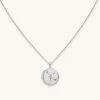 Astrid & Miyu Cancer Zodiac Pendant Necklace In Silver Zodiac Necklaces 2 Astrid & Miyu Cancer Zodiac Pendant Necklace In Silver Zodiac Necklaces