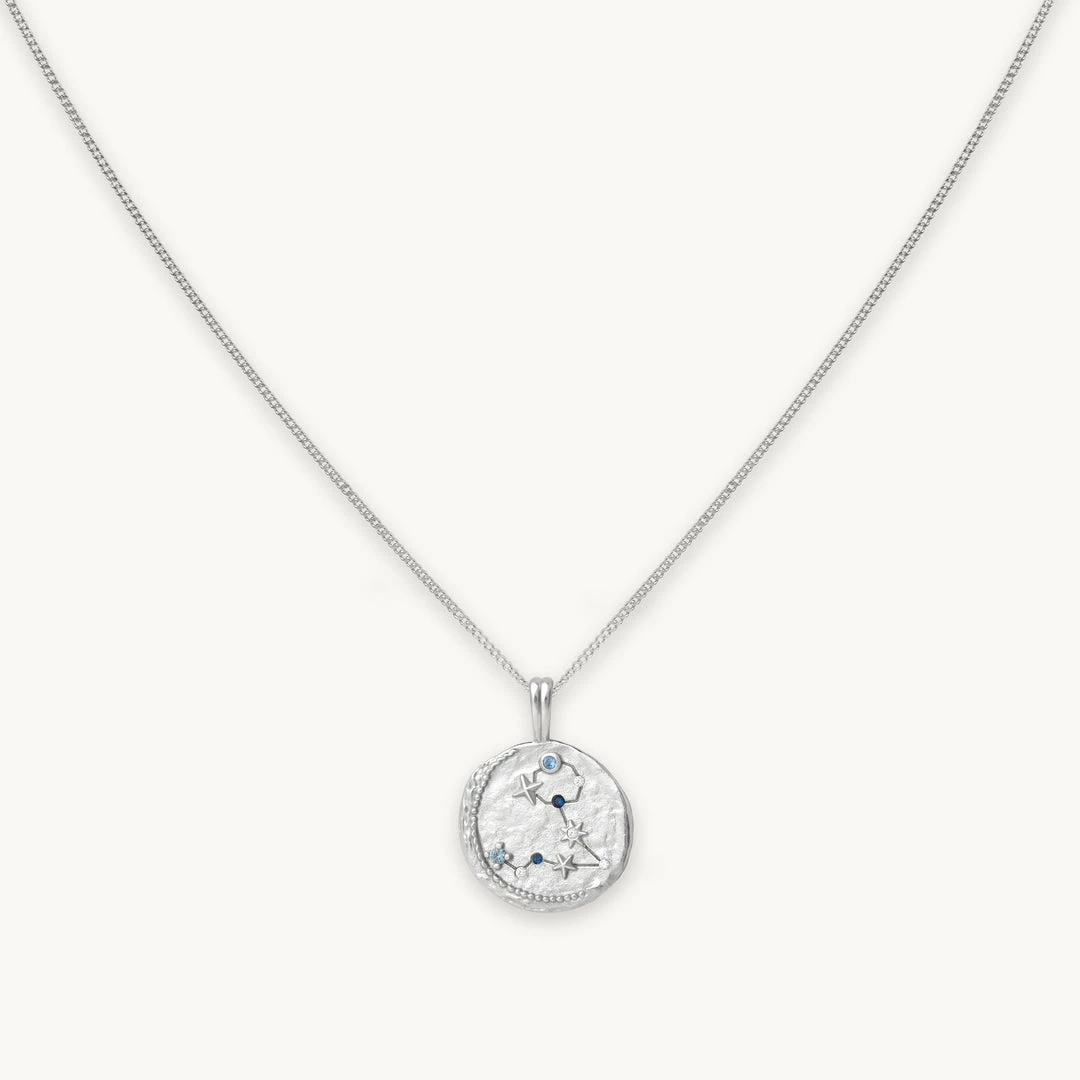 Astrid & Miyu Pisces Zodiac Pendant Necklace In Silver Zodiac Necklaces 3 Astrid & Miyu Pisces Zodiac Pendant Necklace In Silver Zodiac Necklaces
