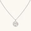 Astrid & Miyu Sagittarius Zodiac Pendant Necklace In Silver Zodiac Necklaces