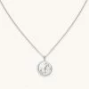 Astrid & Miyu Scorpio Zodiac Pendant Necklace In Silver