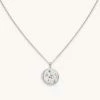 Astrid & Miyu Zodiac Necklaces Taurus Zodiac Pendant Necklace In Silver