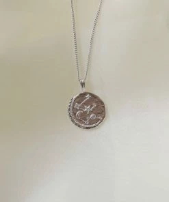 Astrid & Miyu Aquarius Zodiac Pendant Necklace In Silver Zodiac Necklaces 14 Astrid & Miyu Aquarius Zodiac Pendant Necklace In Silver Zodiac Necklaces