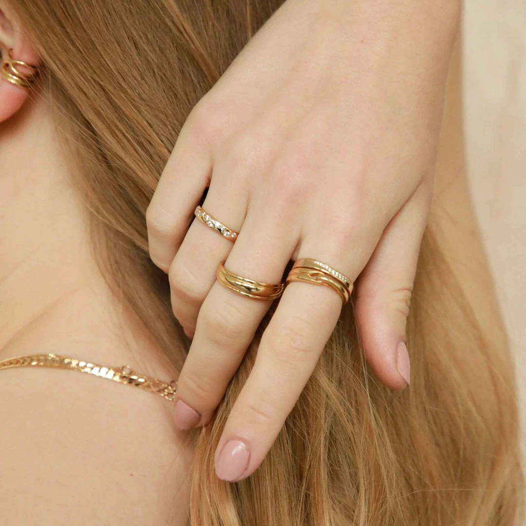 Astrid & Miyu Ara Ring In Gold 6 Astrid & Miyu Ara Ring In Gold