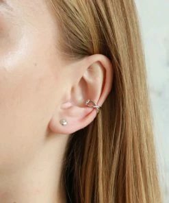 Astrid & Miyu Sale Ara Stud Earrings In Silver