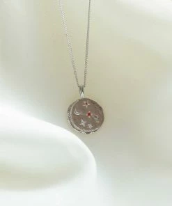 Astrid & Miyu Aries Zodiac Pendant Necklace In Silver 14 Astrid & Miyu Aries Zodiac Pendant Necklace In Silver