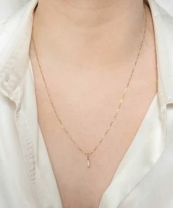 Astrid & Miyu Sale Fine Bar Chain 55cm In Gold