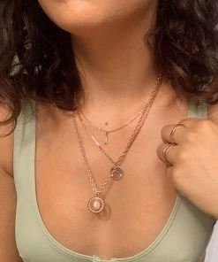 Astrid & Miyu Sale Fine Twist Chain 40cm In Rose Gold