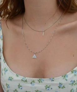 Astrid & Miyu Sale Fine Box Chain 40cm In Silver