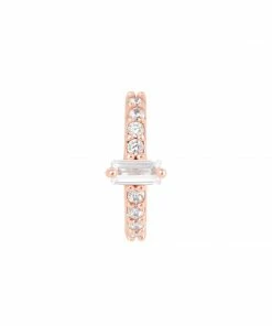 Astridandmiyu Baguette Gem Clicker In Rose Gold Sale