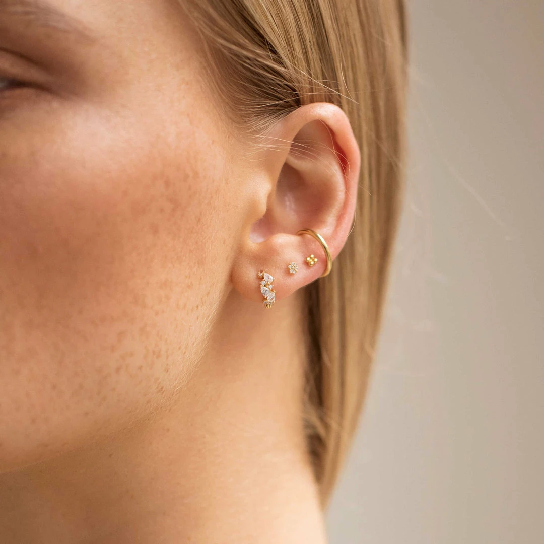 Astridandmiyu Sale Basic Ear Cuff In Gold 7 Astridandmiyu Sale Basic Ear Cuff In Gold