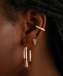 Astridandmiyu Essential Large Hoops In Rose Gold Sale