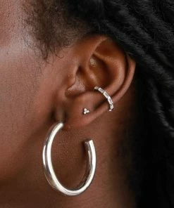 Astridandmiyu Essential Large Hoops In Silver Sale