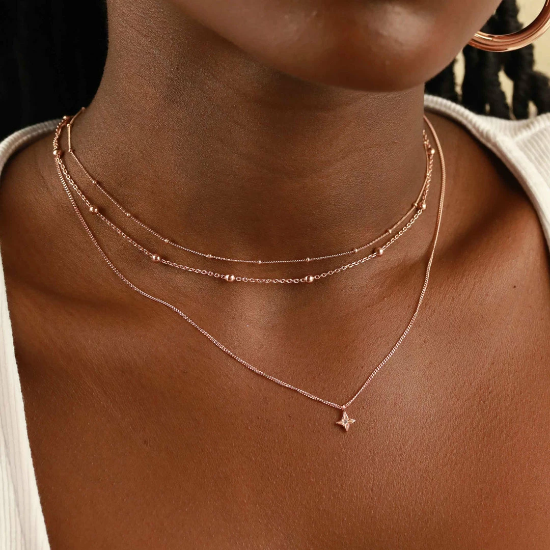 Astrid & Miyu Essential Bold Beaded Choker In Rose Gold Sale 4 Astrid & Miyu Essential Bold Beaded Choker In Rose Gold Sale