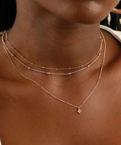 Astridandmiyu Essential Beaded Choker In Rose Gold