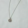Astridandmiyu Sale Blossom Coin Pendant Necklace In Silver
