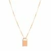 Astridandmiyu Boyfriend Padlock Necklace In Rose Gold Sale