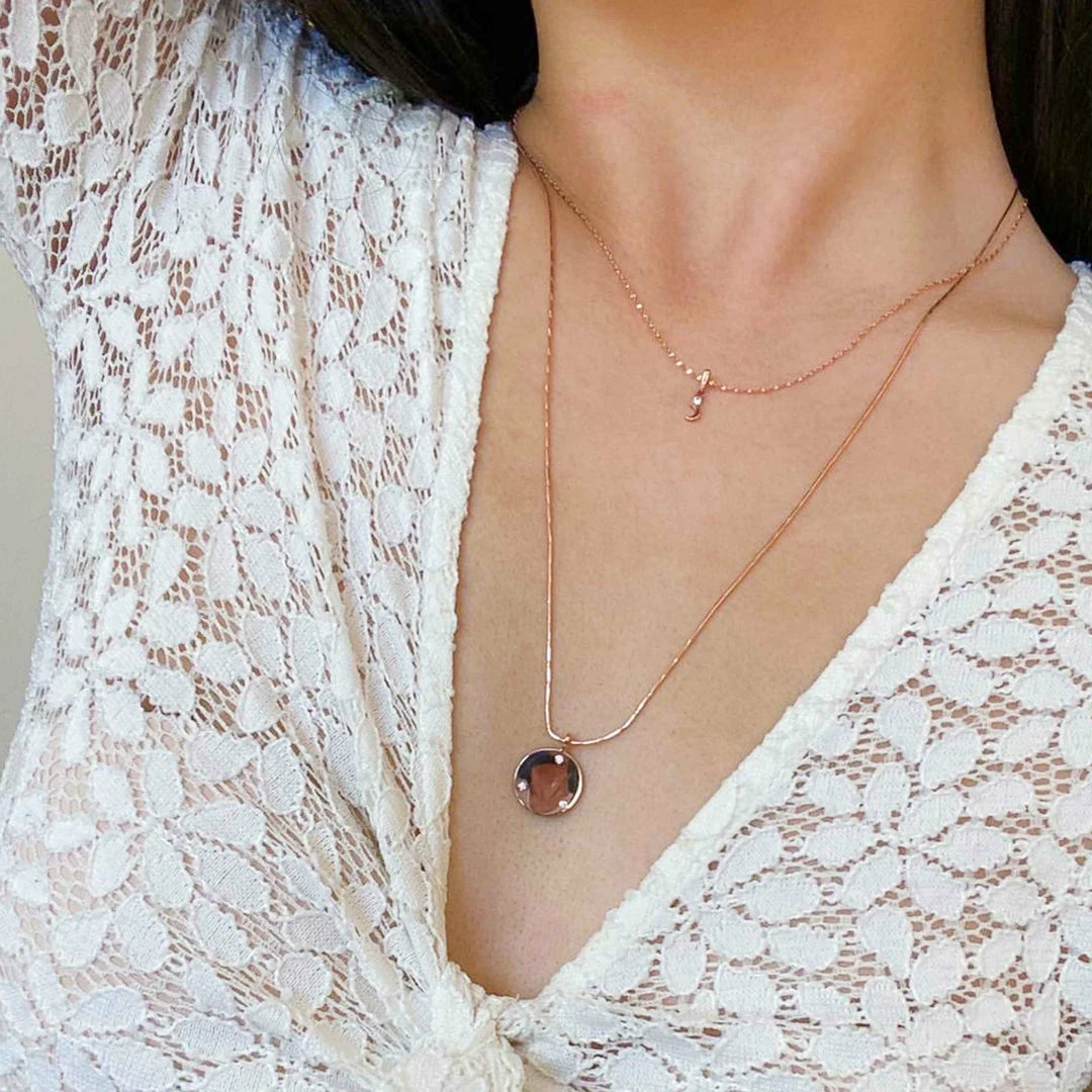 Astrid & Miyu Sale Fine Bar Chain 55cm In Rose Gold 6 Astrid & Miyu Sale Fine Bar Chain 55cm In Rose Gold