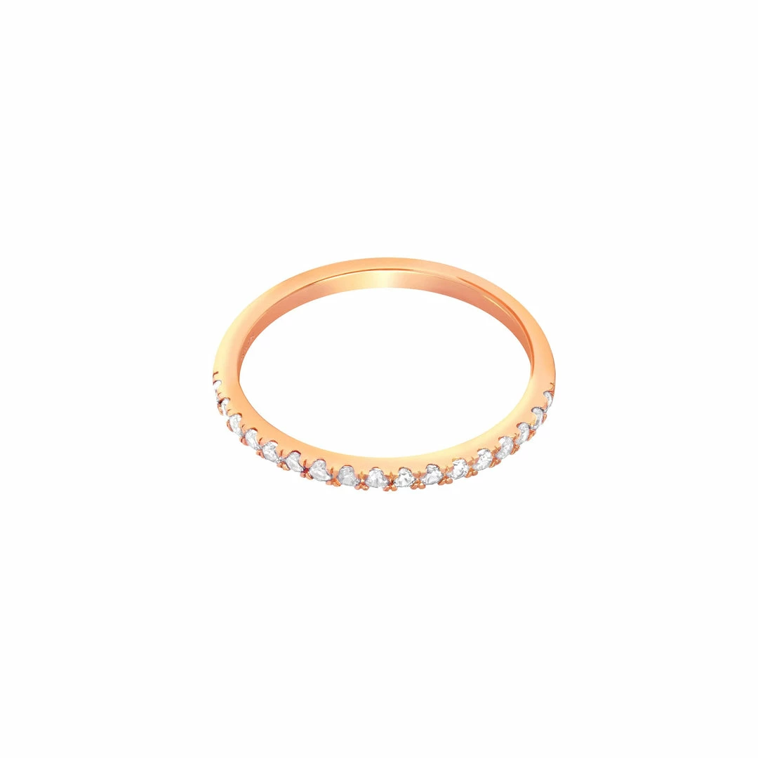 Astrid & Miyu Iridescent Crystal Ring In Rose Gold Rings 3 Astrid & Miyu Iridescent Crystal Ring In Rose Gold Rings