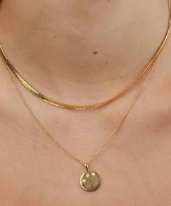 Astridandmiyu Crystal Set Pendant Necklace In Gold Necklaces