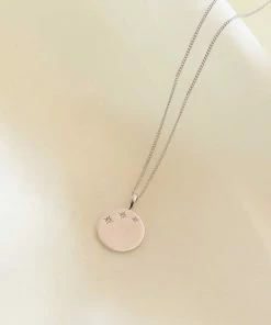 Astridandmiyu Necklaces Crystal Set Pendant Necklace In Silver