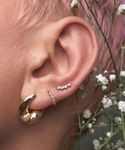 Astridandmiyu Molten Hoops In Gold