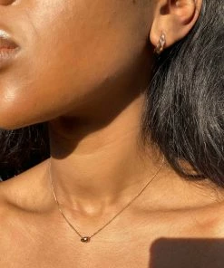 Astrid & Miyu Elemental Hoops In Rose Gold Earrings