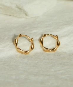 Astridandmiyu Elemental Huggies In Gold Best Sellers