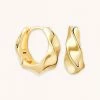 Astridandmiyu Elemental Hoops In Gold Earrings