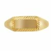 Astridandmiyu Etched Signet Ring In Gold