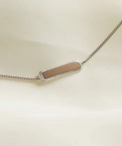 Astridandmiyu Etched ID Bracelet In Silver 13 Astridandmiyu Etched ID Bracelet In Silver