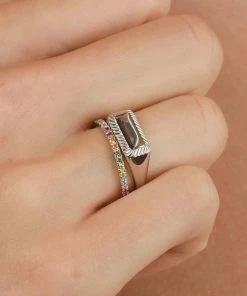 Astridandmiyu Etched Signet Ring In Silver 9 Astridandmiyu Etched Signet Ring In Silver