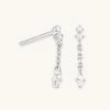 Astrid & Miyu Sale Ethereal Chain Stud Earrings In Silver 1 Astrid & Miyu Sale Ethereal Chain Stud Earrings In Silver