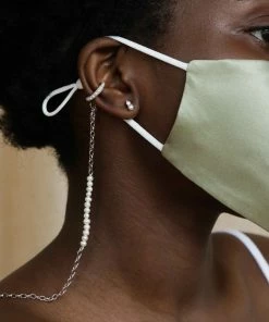 Astrid & Miyu Serenity Pearl Multi-Use Chain In Silver