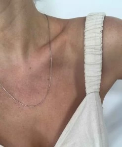 Astrid & Miyu Sale Fine Bar Chain 55cm In Silver