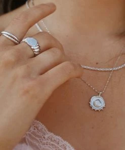 Astrid & Miyu Fine Twist Chain 40cm In Silver