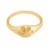 Astridandmiyu Sale Flora Signet Ring In Gold 1 Astridandmiyu Sale Flora Signet Ring In Gold