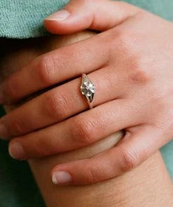 Astridandmiyu Flora Signet Ring In Silver Sale