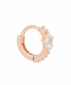 Astridandmiyu Gem Flower Clicker In Rose Gold Sale