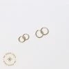 Astrid & Miyu Essential Hoop Stacking Set In Solid Gold Earrings