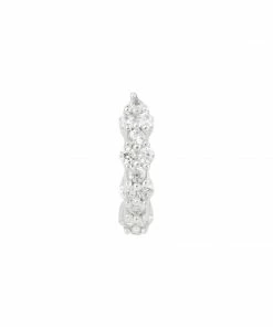 Astridandmiyu Dainty Crystal Clicker In Silver