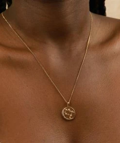 Astrid & Miyu Zodiac Necklaces Gemini Zodiac Pendant Necklace In Gold 15 Astrid & Miyu Zodiac Necklaces Gemini Zodiac Pendant Necklace In Gold