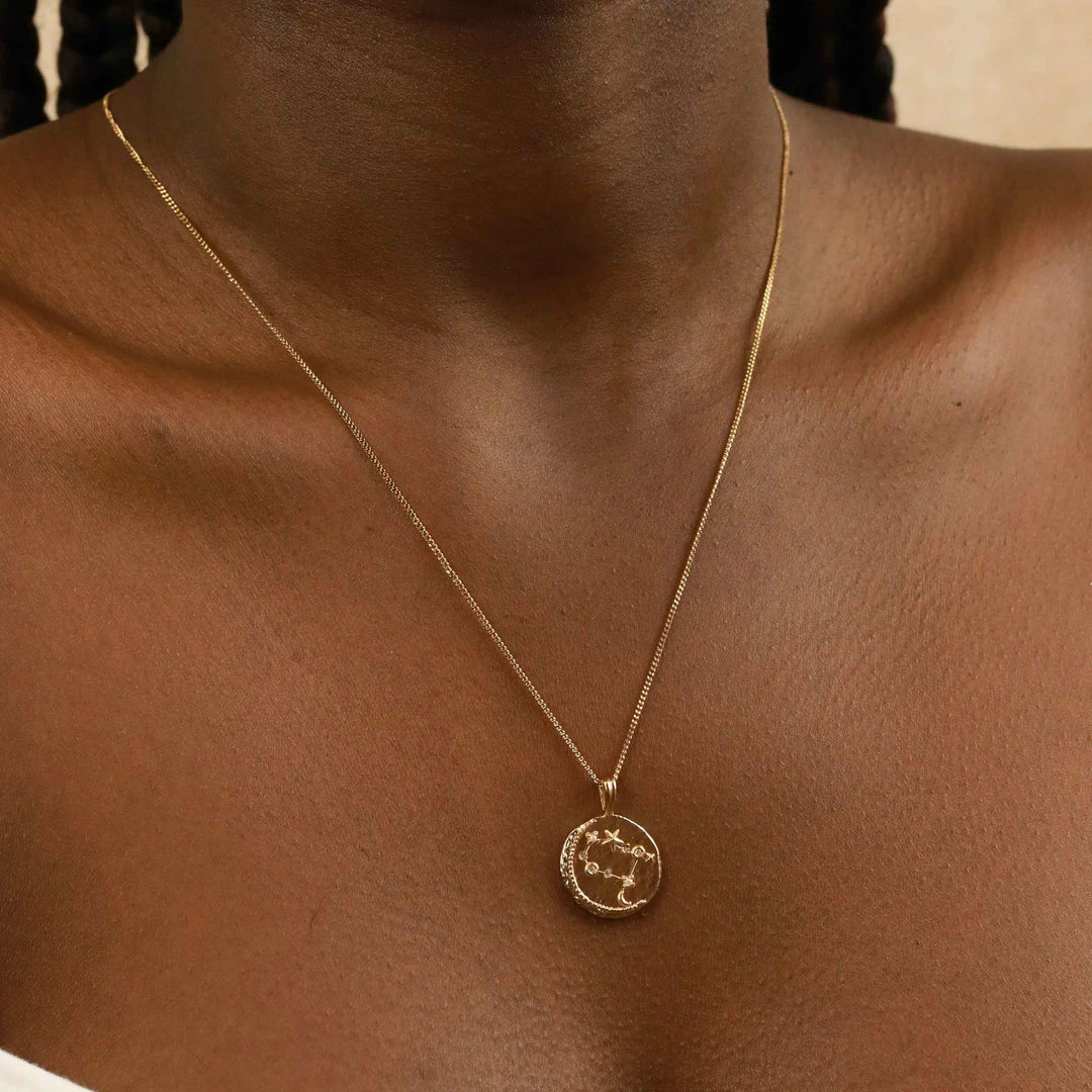 Astrid & Miyu Zodiac Necklaces Gemini Zodiac Pendant Necklace In Gold 9 Astrid & Miyu Zodiac Necklaces Gemini Zodiac Pendant Necklace In Gold