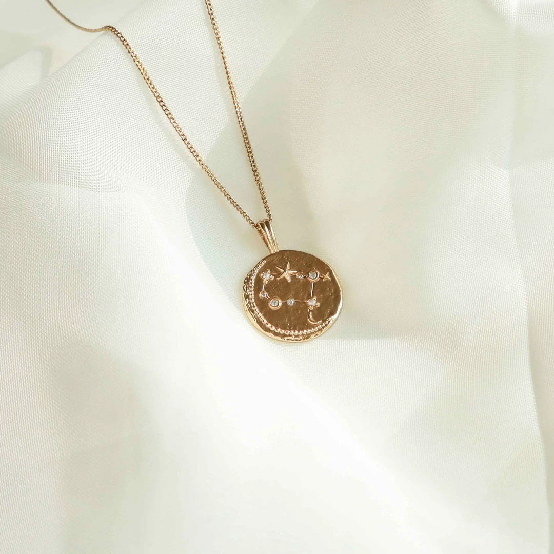 Astrid & Miyu Zodiac Necklaces Gemini Zodiac Pendant Necklace In Gold 8 Astrid & Miyu Zodiac Necklaces Gemini Zodiac Pendant Necklace In Gold