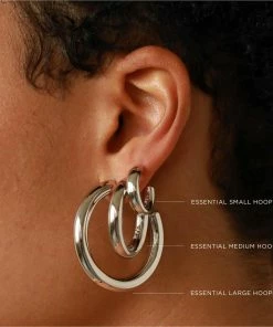 Astridandmiyu Essential Large Hoops In Silver Sale