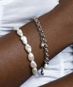 Astridandmiyu Illume Pebble Charm Bracelet In Silver Sale