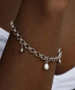 Astridandmiyu Illume Pebble Charm Bracelet In Silver Sale