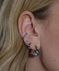 Astridandmiyu Elemental Huggies In Silver Best Sellers