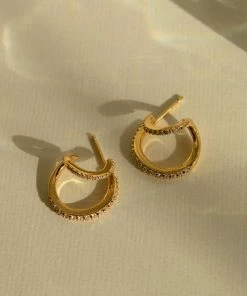 Astridandmiyu Illusion Crystal Hoops In Gold 11 Astridandmiyu Illusion Crystal Hoops In Gold