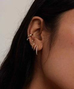 Astridandmiyu Illusion Crystal Hoops In Gold 15 Astridandmiyu Illusion Crystal Hoops In Gold