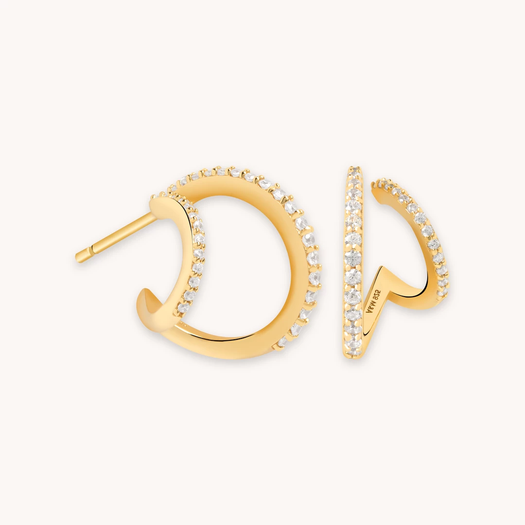 Astridandmiyu Illusion Crystal Hoops In Gold 3 Astridandmiyu Illusion Crystal Hoops In Gold